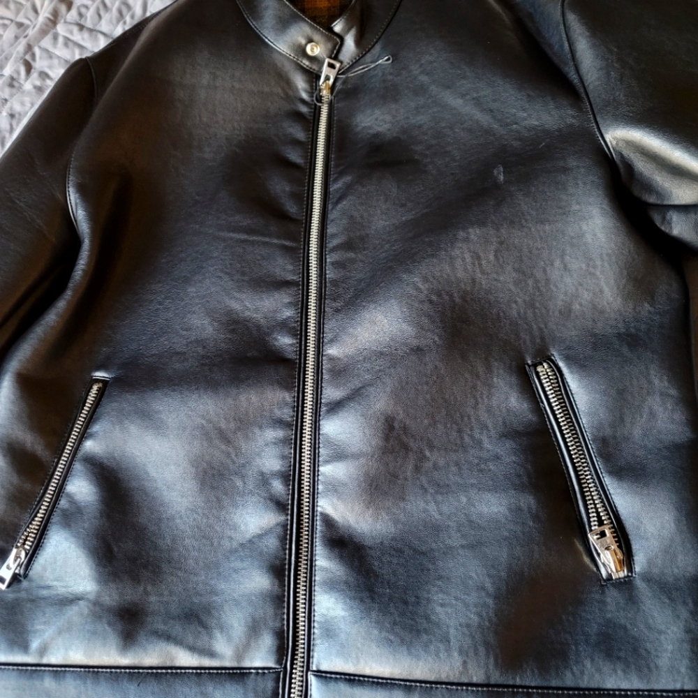 Brand New XL zara faux lether jacket